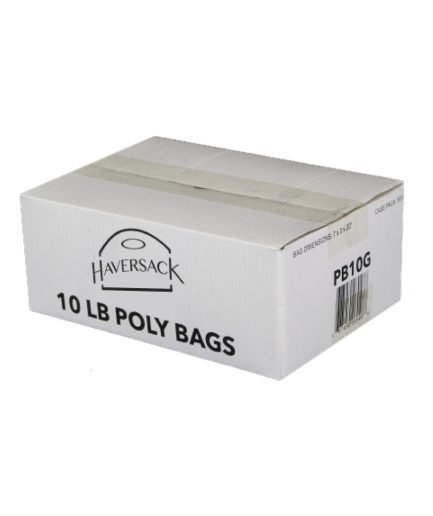 10lb clear poly bag 500 per bx