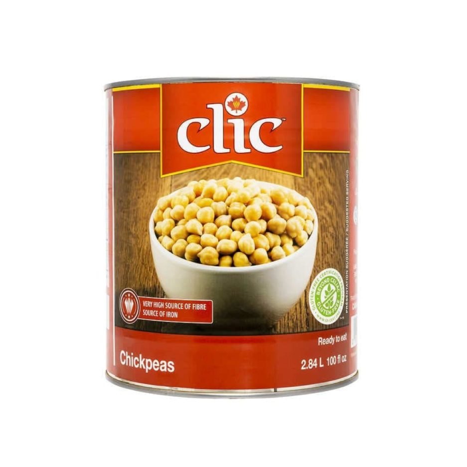 clic chickpea 100oz cans