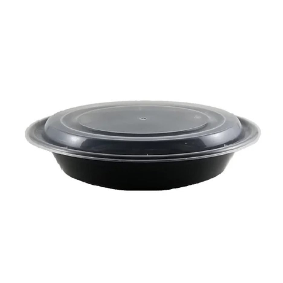 jr48 round black container 150⁄box