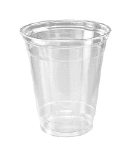 metro-pak clear pet glass12oz @1000⁄case