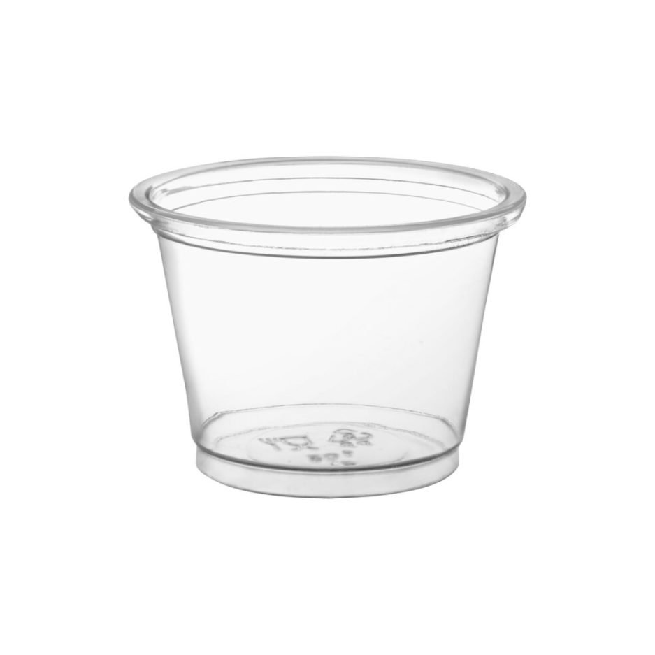 p100n clear portion cup 1oz @2500