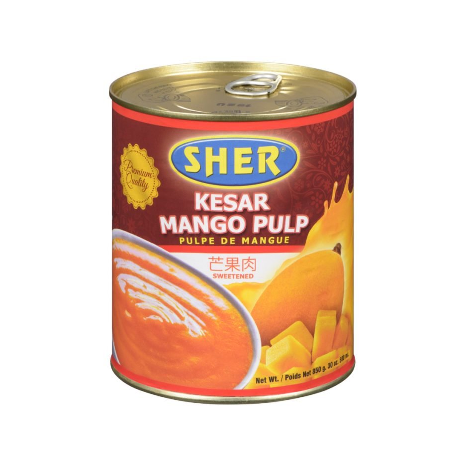 sherbon kesar mango pulp 6x850gm