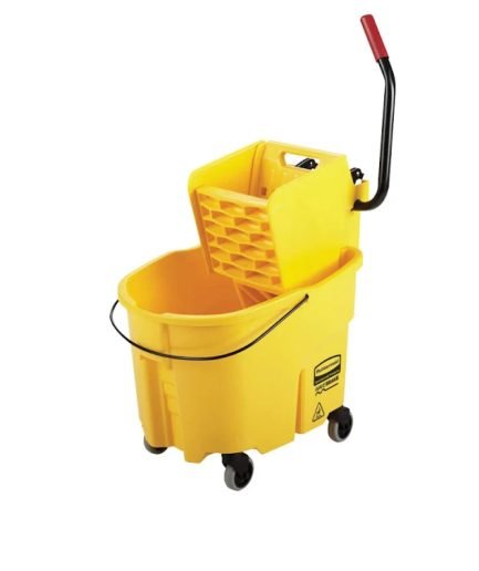 sidepress mop bucket yellow 35 quarts