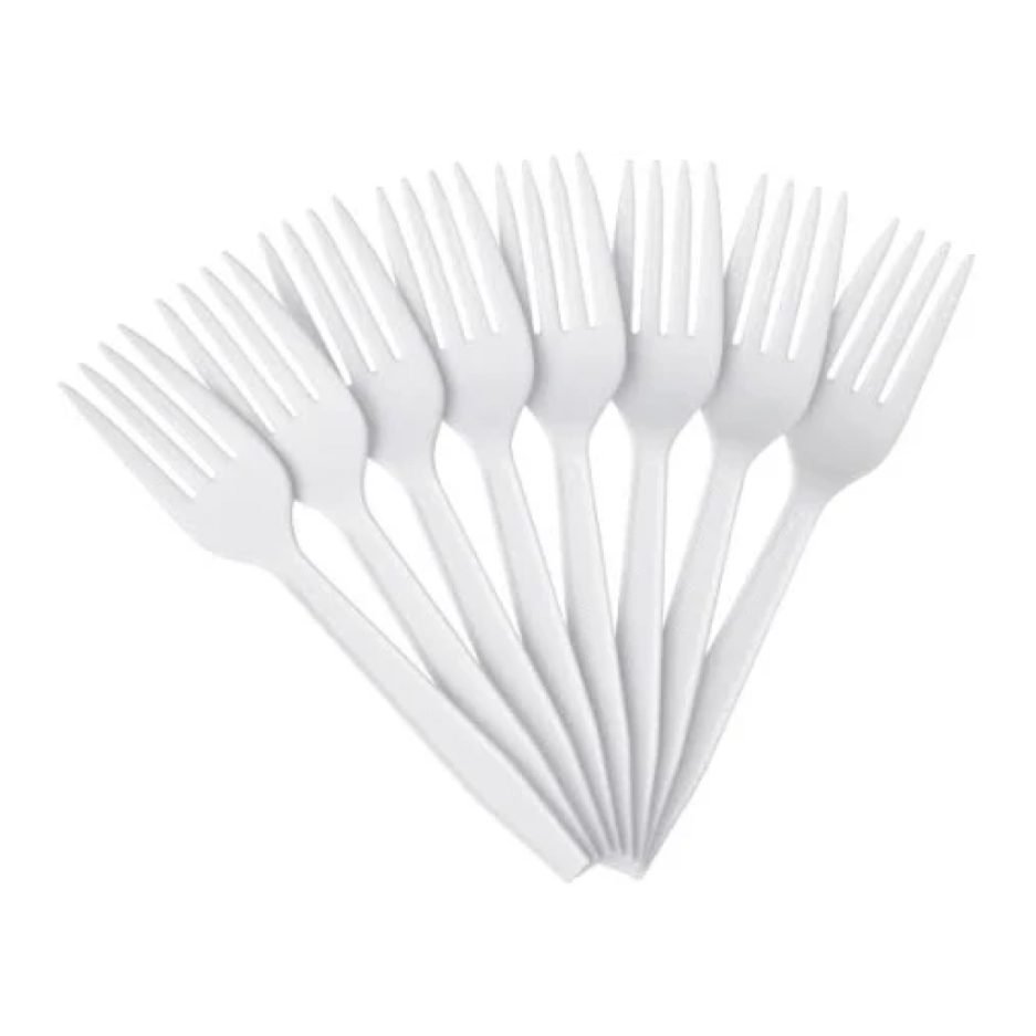 white plastic fork full size 1000⁄box