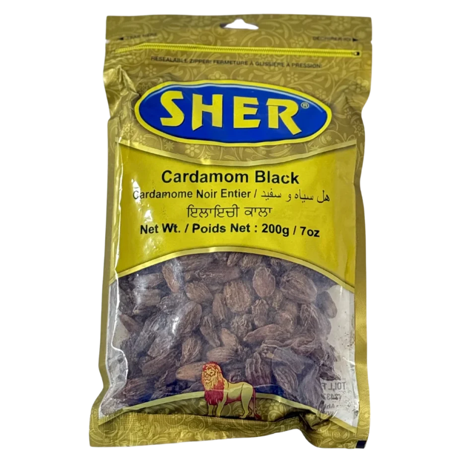 SHER CARDAMOM BLACK 200GM