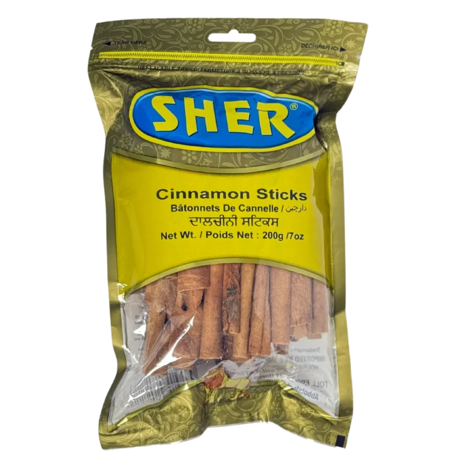 SHER CINNAMON STICKS 200GM