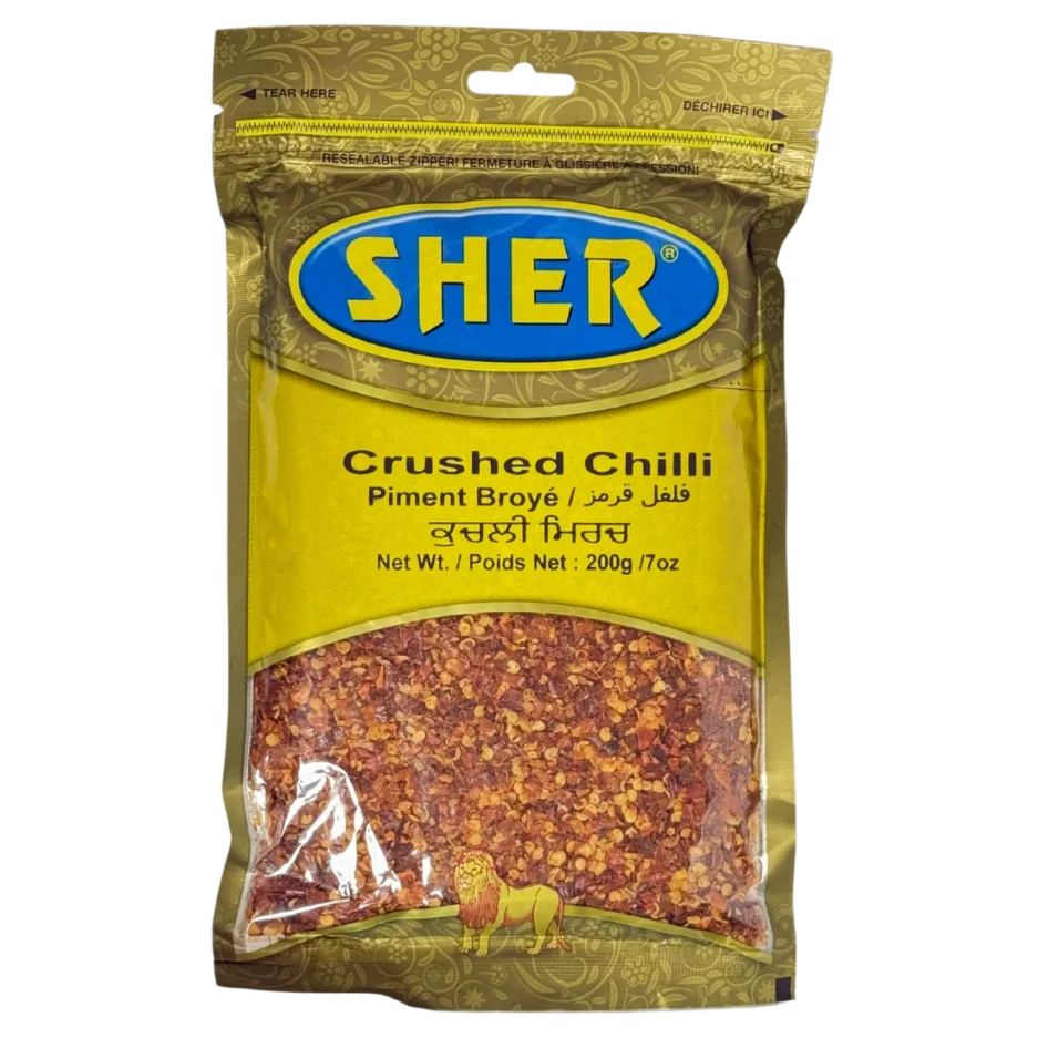 SHER CRUSHED CHILI 200GM