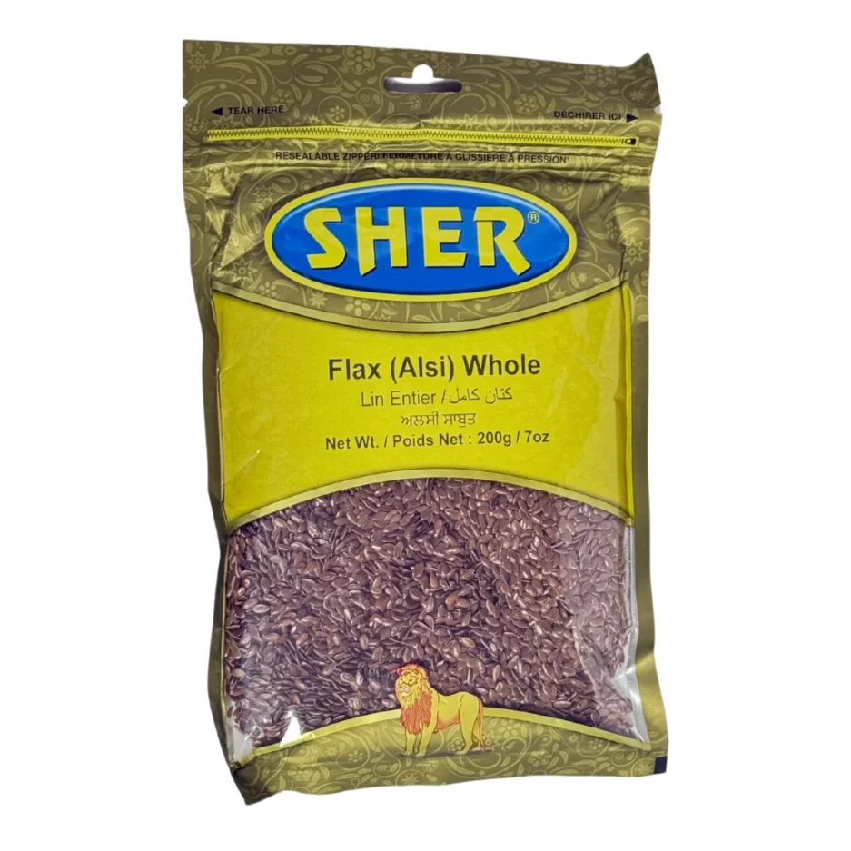 SHER FLAX WHOLE 200GM